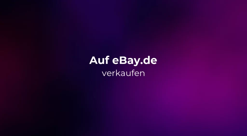 Auf eBay.de verkaufen 2026