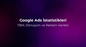 Google Ads İstatistikleri 2026: TBM, Dönüşüm ve Reklam Verileri